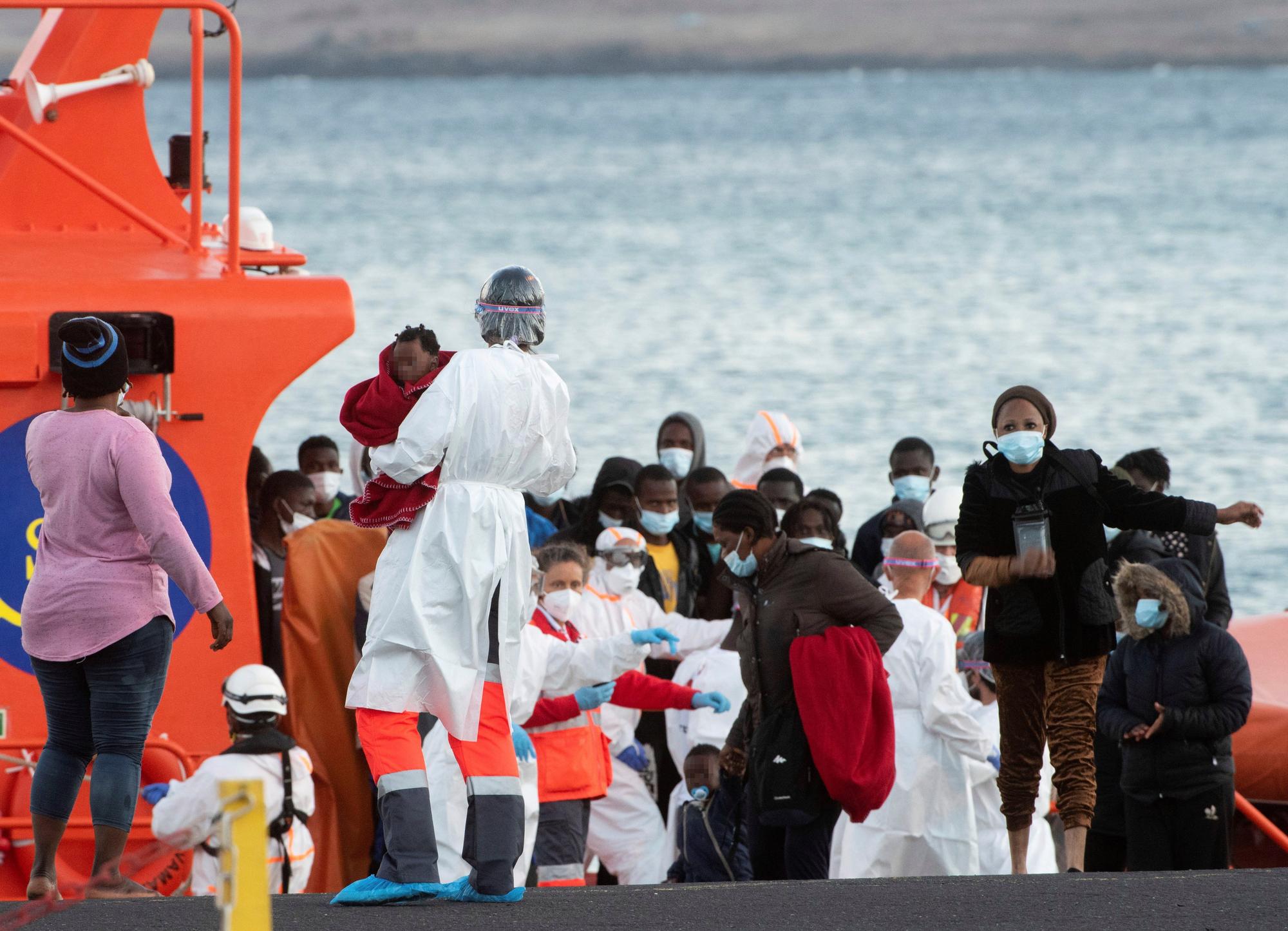 Llegada de migrantes a Fuerteventura