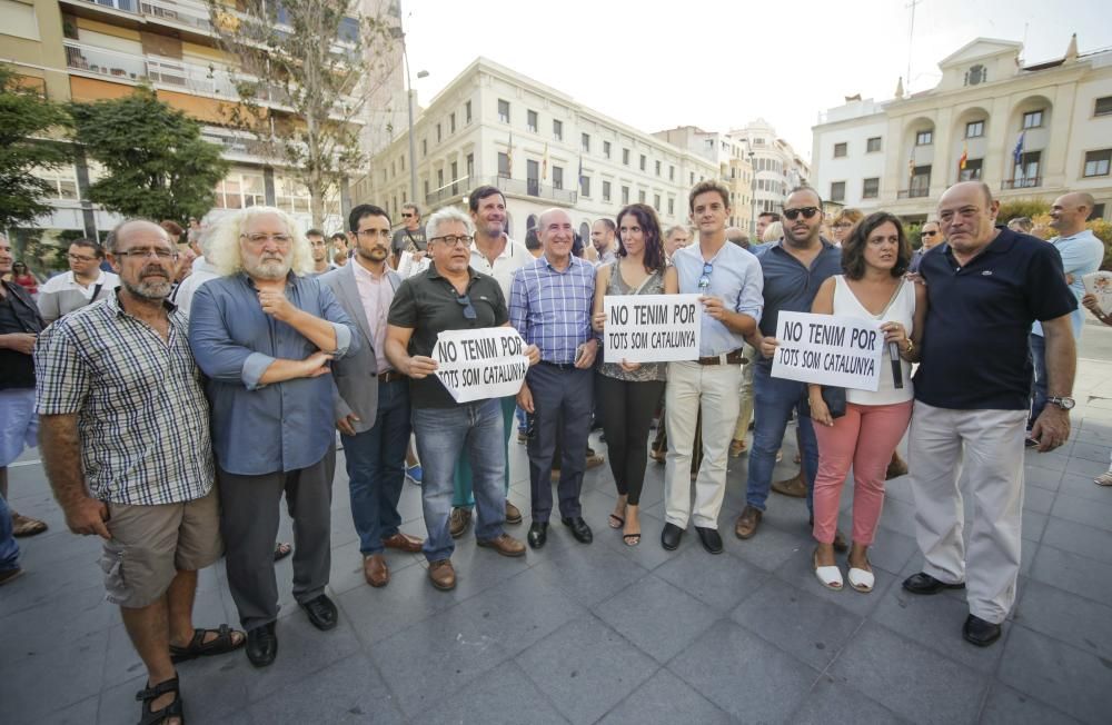 Concentración contra el terrorismo en Alicante