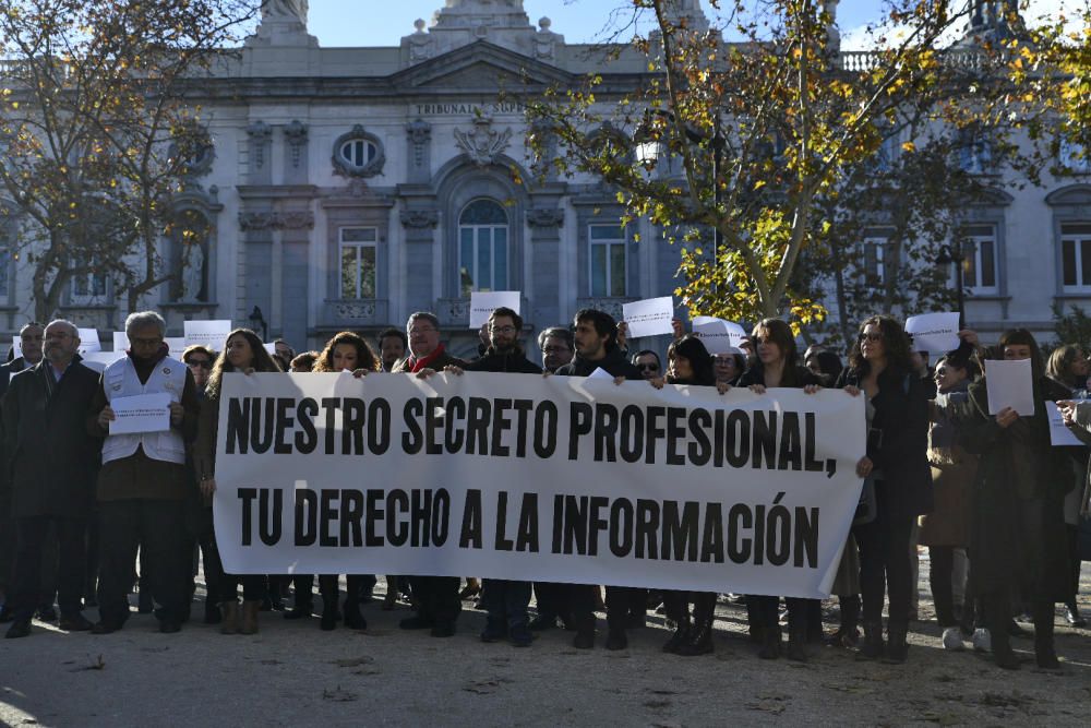 Concentraciones de periodistas en Madrid y Barcelona