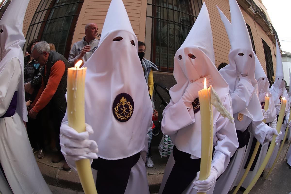 La cofradía de la Misericordia vuelve a lucir en la Corredera