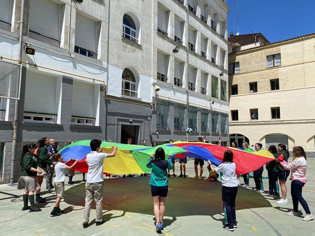 Alumnos del colegio Santa Rosa