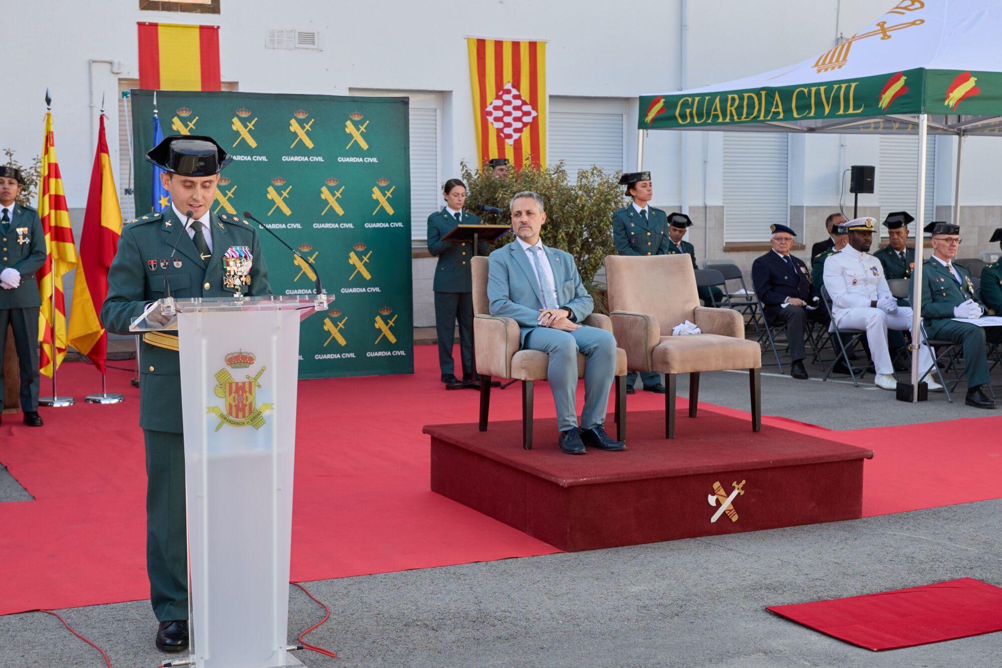 Les millors fotos de l'acte conmemmoratiu Comandància de la Guàrdia Civil a Girona
