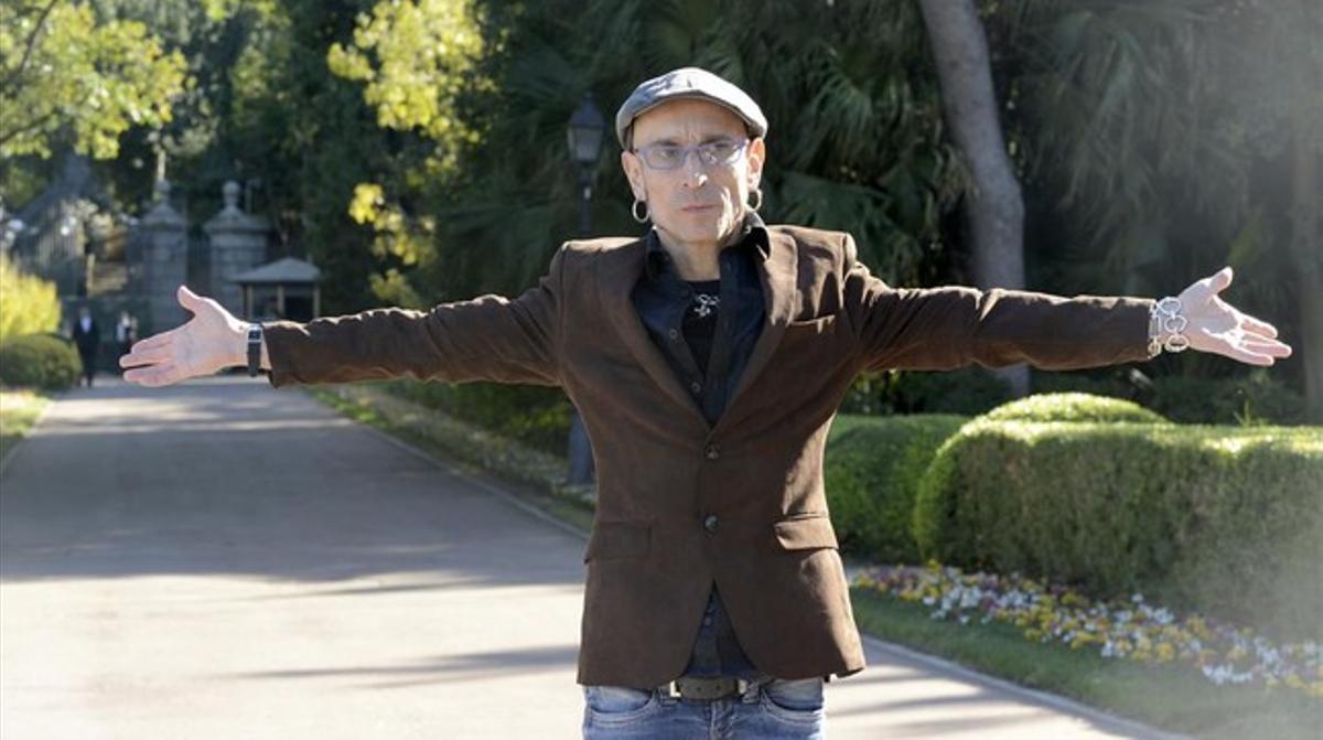 Fito y Fitipaldis, en la recepción de los Ondas en el Palacete Albéniz. 