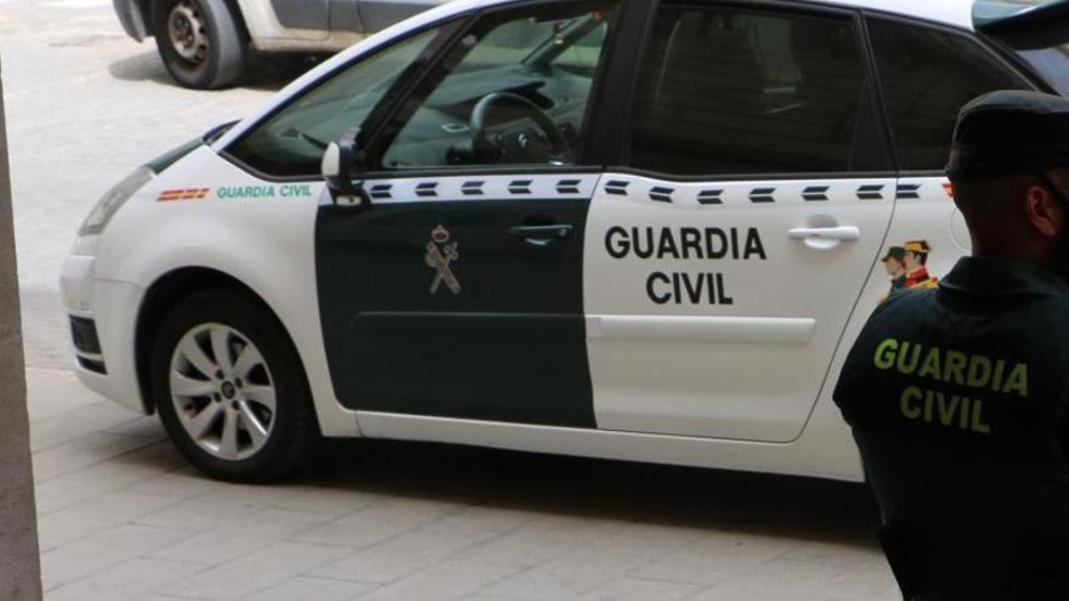 Un vehículo de la Guardia Civil durante una actuación en Mallorca.