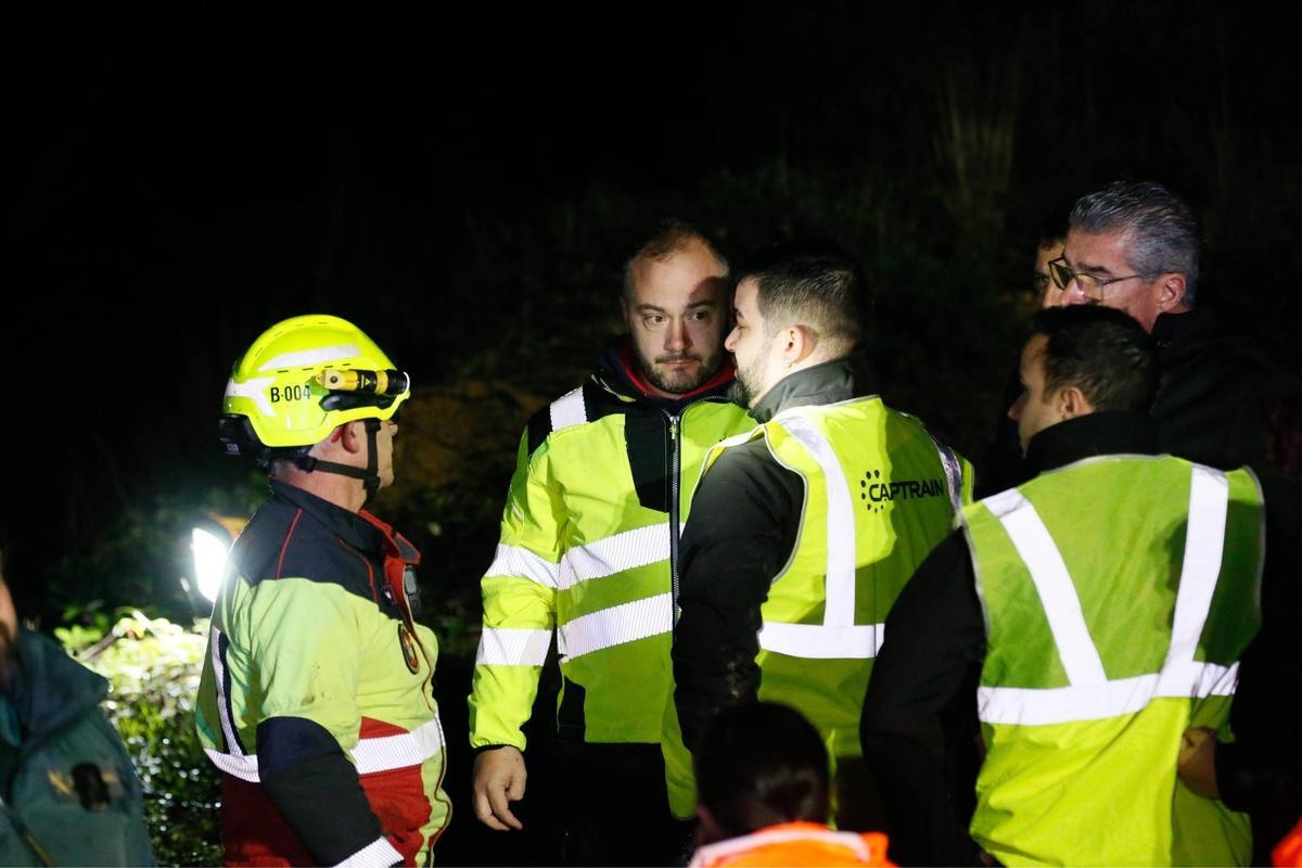 Descarrila un tren que transportaba bobinas de cobre en As Neves