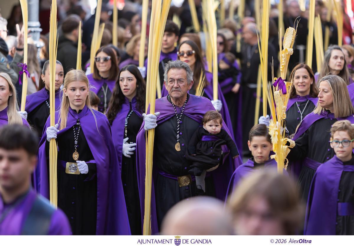 Gandia abre la Semana Santa con el Domingo de Ramos y el Vía Crucis Viviente