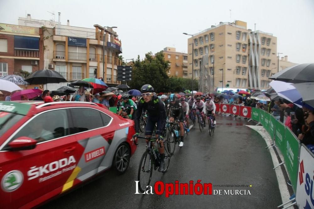 Salida de la Vuelta Ciclista a España desde Lorca