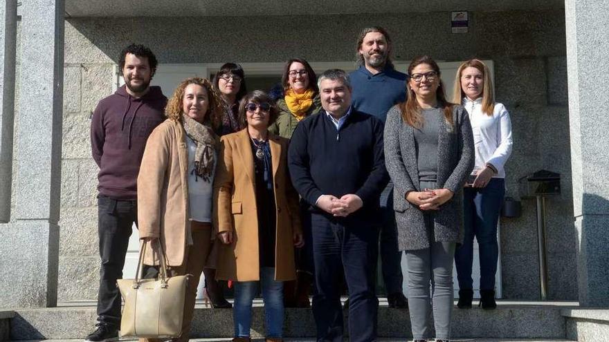 Presentación de la Semana da Igualdade que se va a celebrar en Ribadumia en el mes de marzo. // N. P.