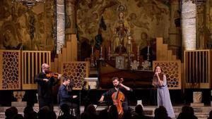 Interpretación conjunta del Trio Fortuny y Judit Neddermann, este miércoles.