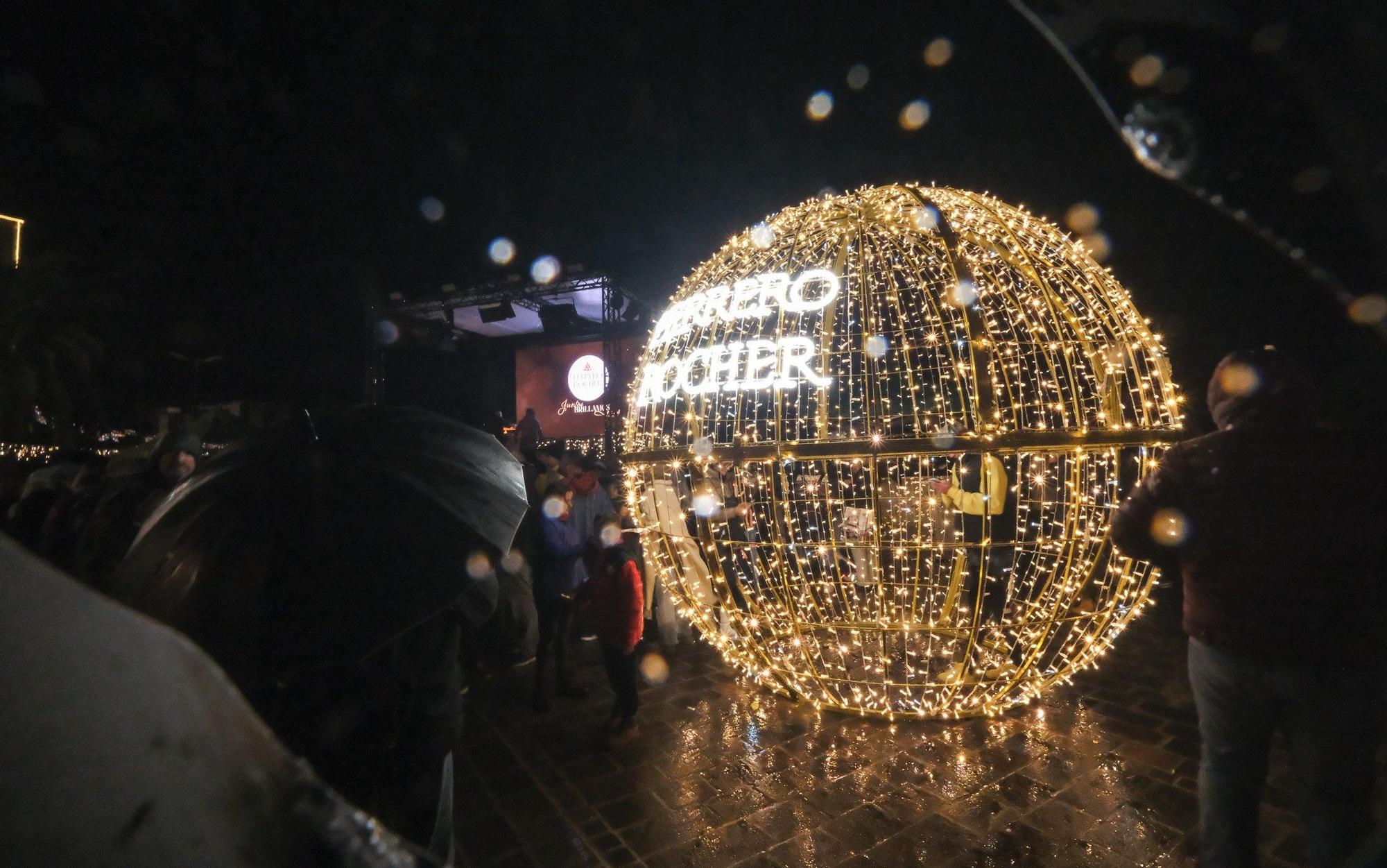 Encendido navideño de Tejeda