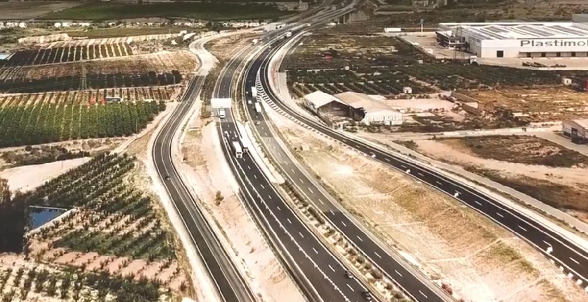 Imagen aérea de uno de los tramos del Arco Noroeste.
