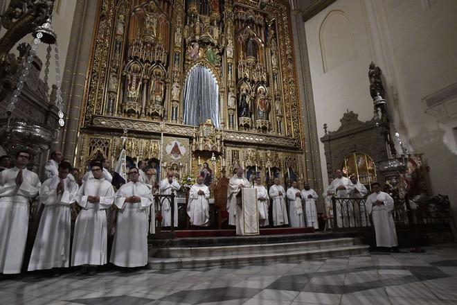 Misa en la Catedral previa a la Romería de Murcia, en imágenes