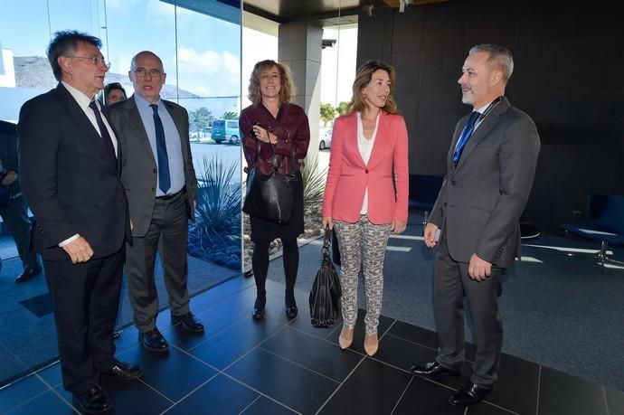 18-01-2018 AGÜIMES. Xiana Méndez, secretaria de Estado de Comercio, inaugura en Arinaga las instalaciones de Nektium. Fotógrafo: ANDRES CRUZ