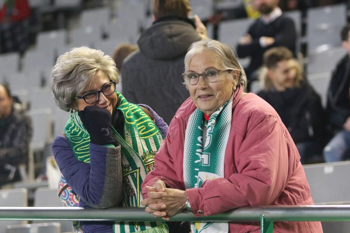 La afición blanquiverde en el Córdoba-Granada