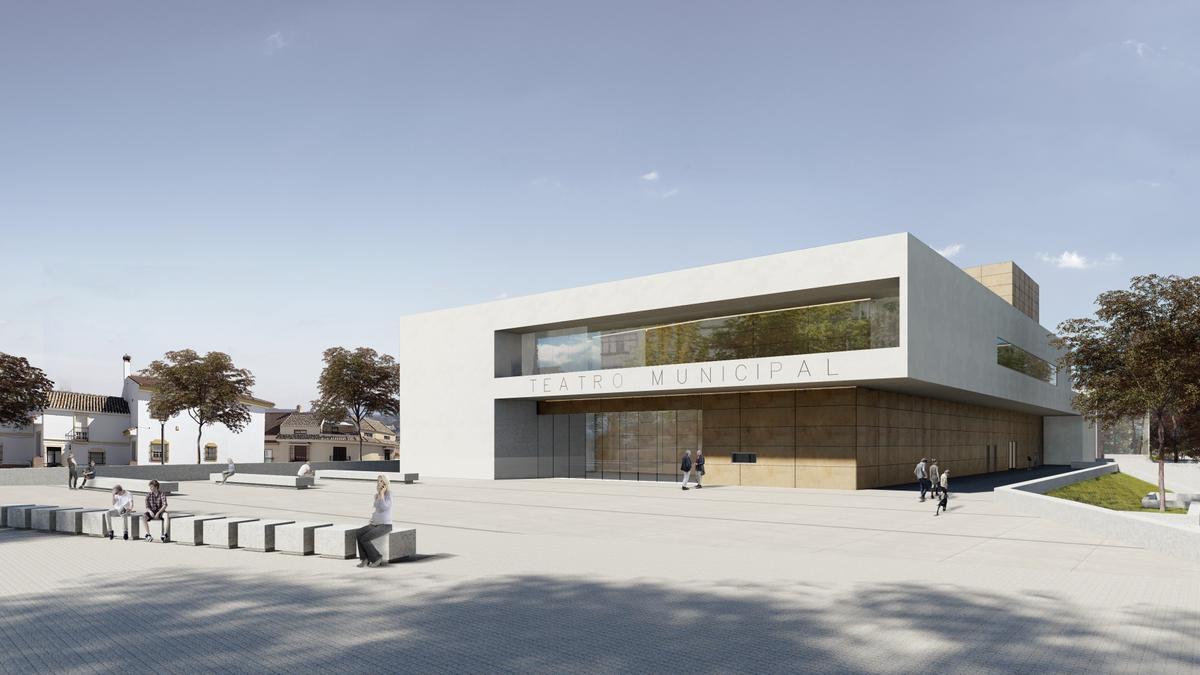 Infografía del teatro de Alhaurín de la Torre