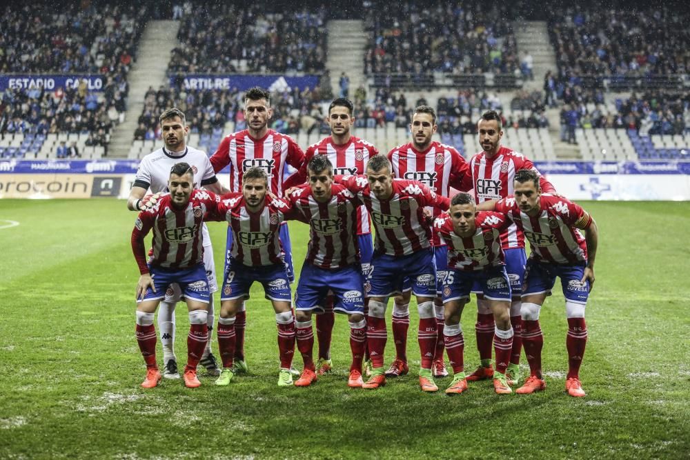 El partido entre el Real Oviedo y el Girona, en imágenes