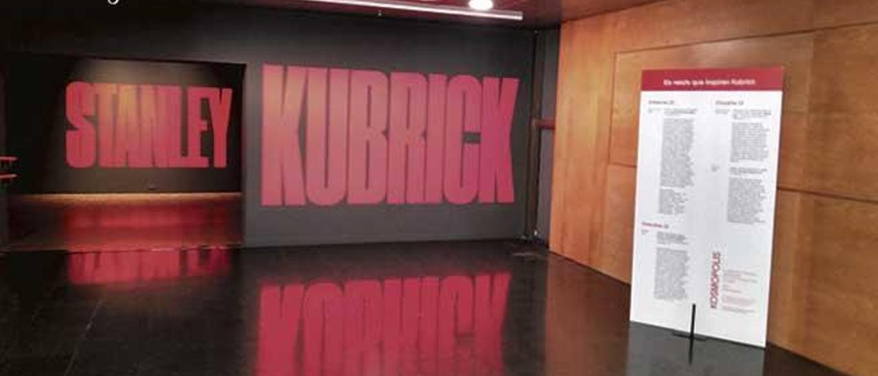 Entrada de l&#039;exposició sobre Kubrick.