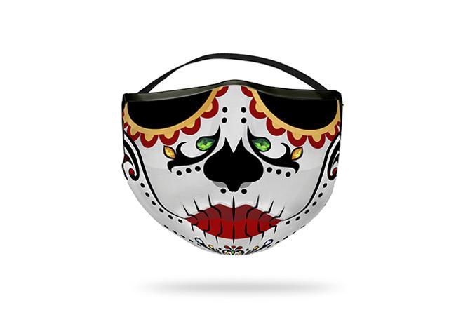 Mascarilla con estampado de Catrina