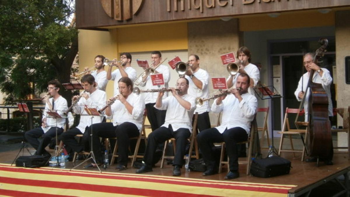 La Principal de Terrassa en un concierto en Castellbisbal el 11 de septiembre de 2012.