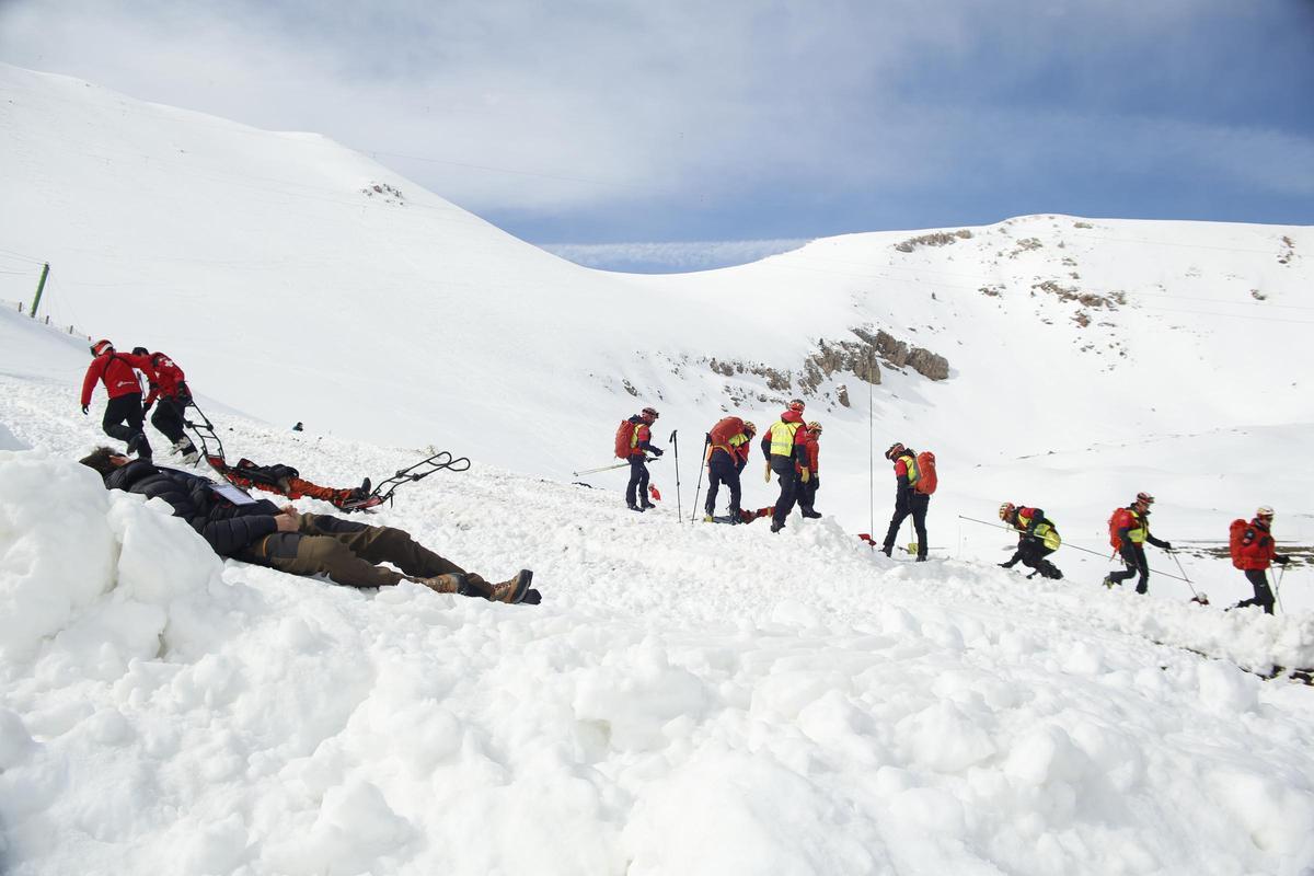 Un moment de l'operació