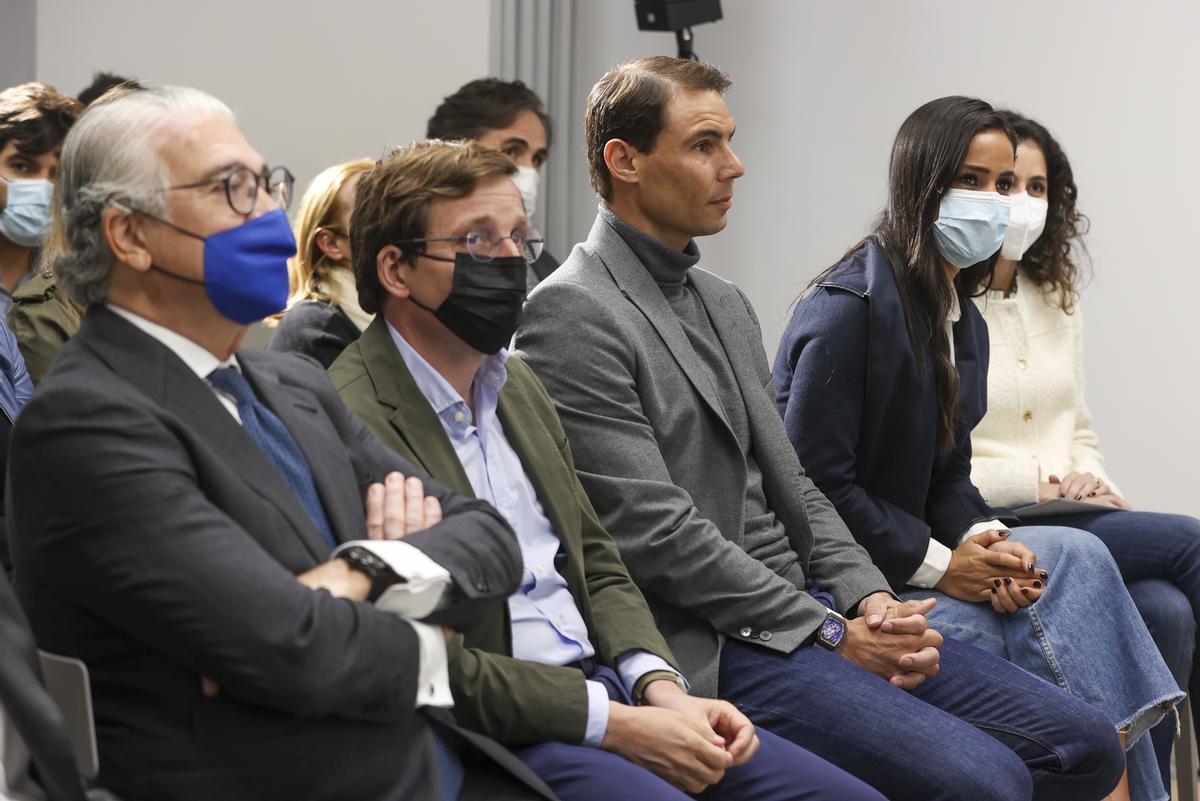 Rafael Nadal asiste a la inauguración del Centro Fundación Rafa Nadal de Madrid.