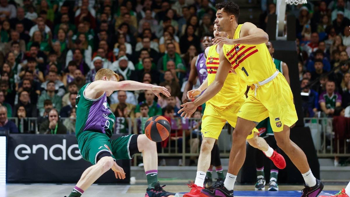 Da Silva, en una acción del partido ante Unicaja