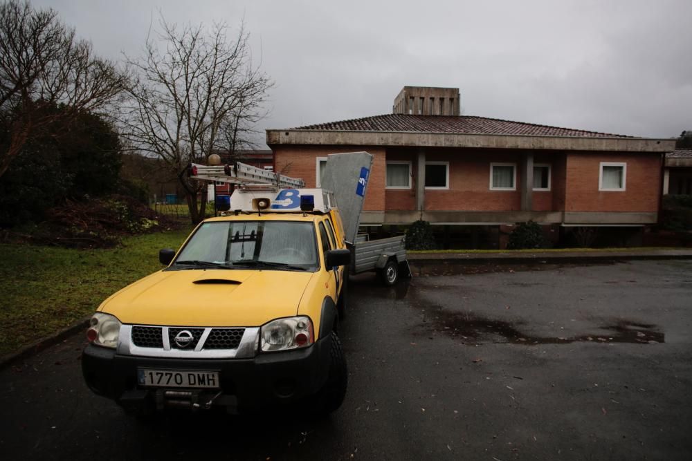 "Temporal en Asturias: El hospital de Arriondas, d