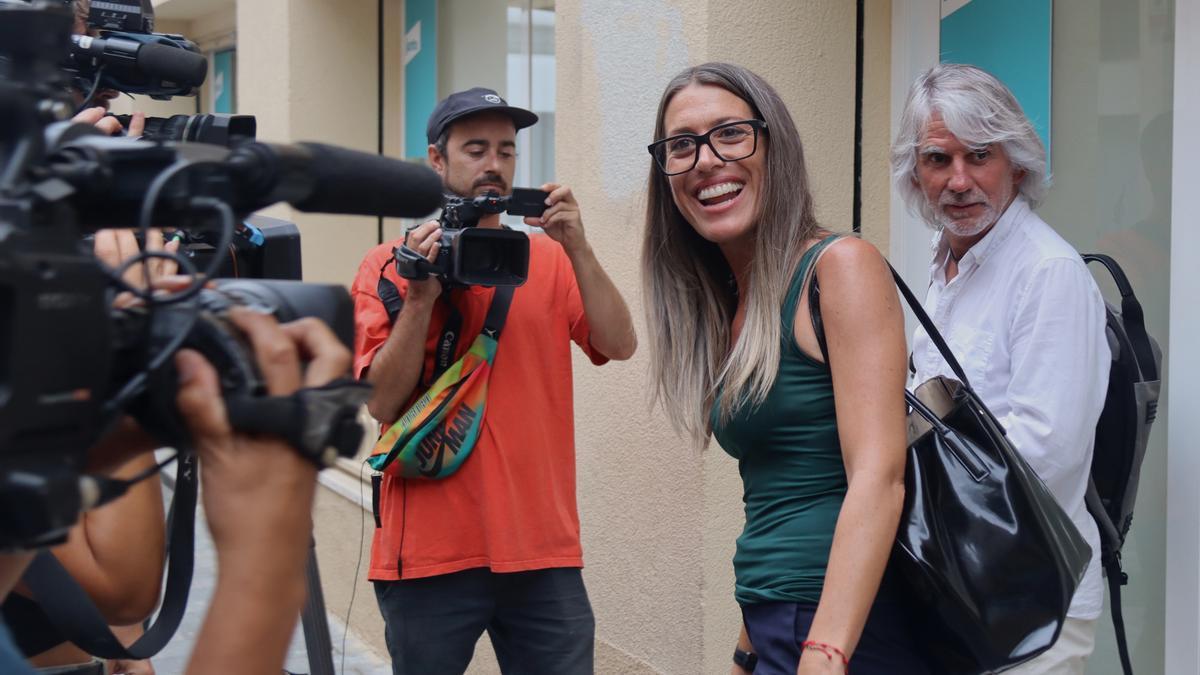 La portaveu de Junts al Congrés, Míriam Nogueras, després de l'executiva de Junts