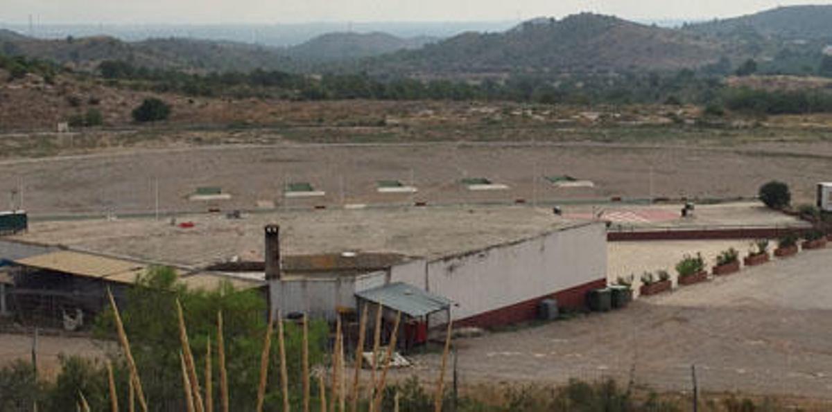 Instalaciones del campo de tiro, en RIba-roja.