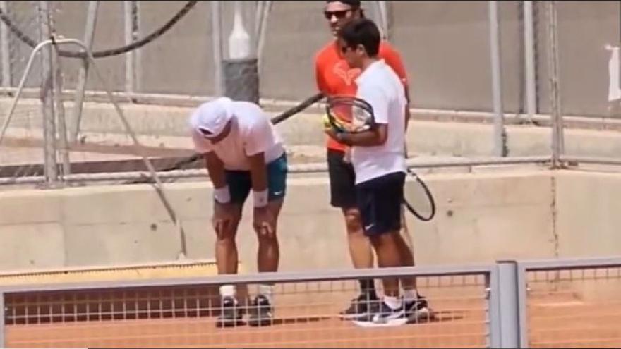 Un vídeo de Rafa Nadal entrenando enciende las alarmas sobre su estado físico