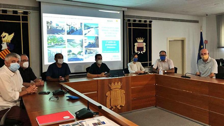 Un momento de la presentación del plan de movilidad de Canet.