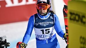 La italiana Brignone, ganadora de la combinada del Mundial de esquí.