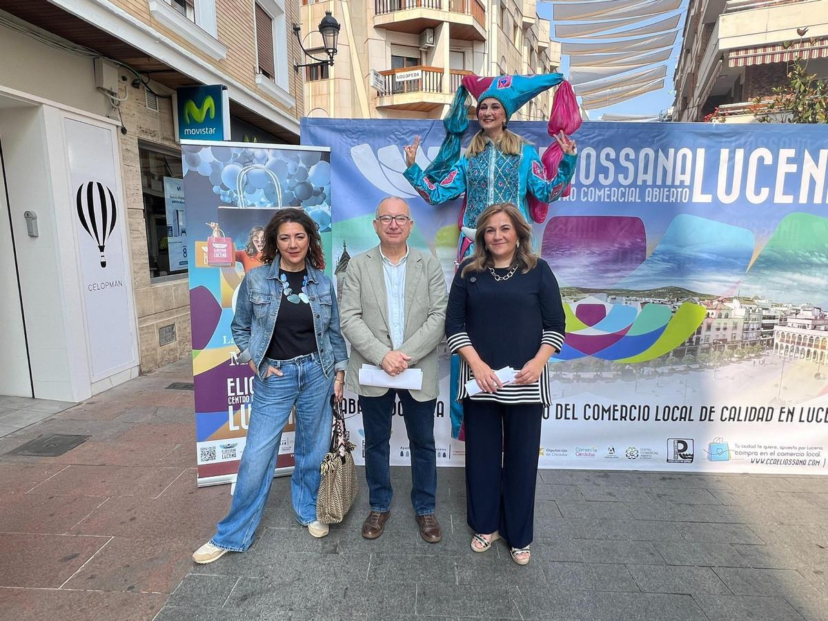 Pepa Romero, Vicente Briones y María de la O Redondo presentan la Noche Mágica de Lucena.