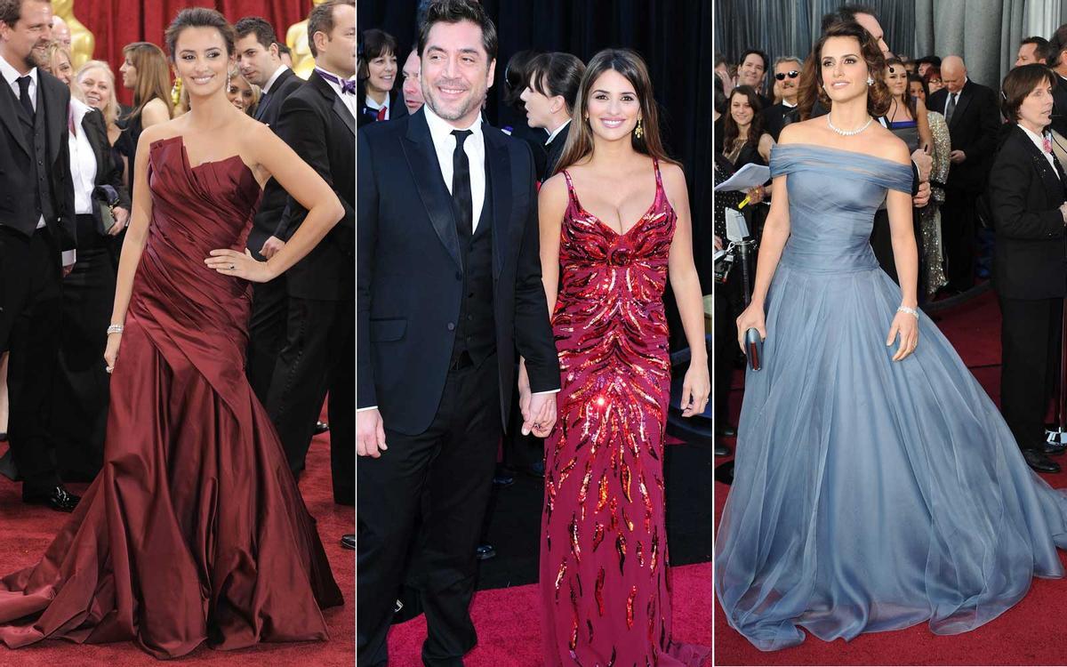 Penélope Cruz en 2010, 2011 y 2012.