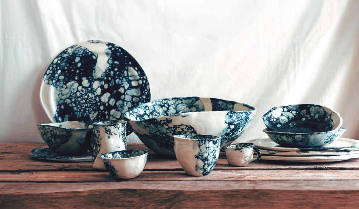 Ceramica de la firma lanzaroteña Eguzkine.