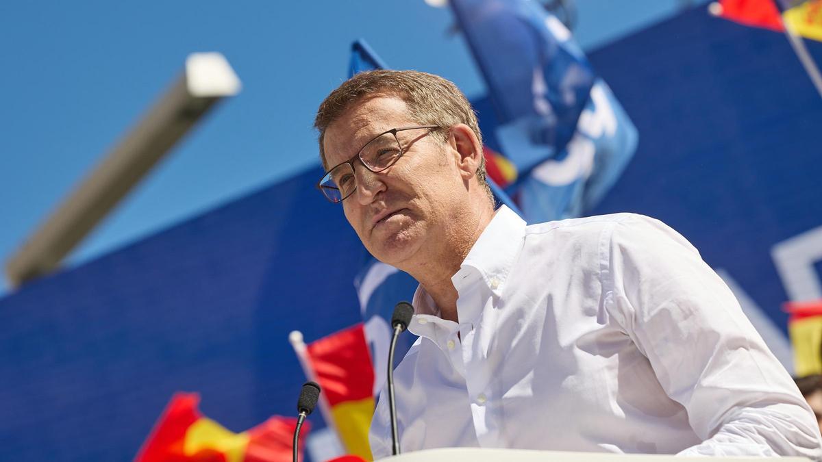 El líder del PP, Alberto Núñez Feijóo.