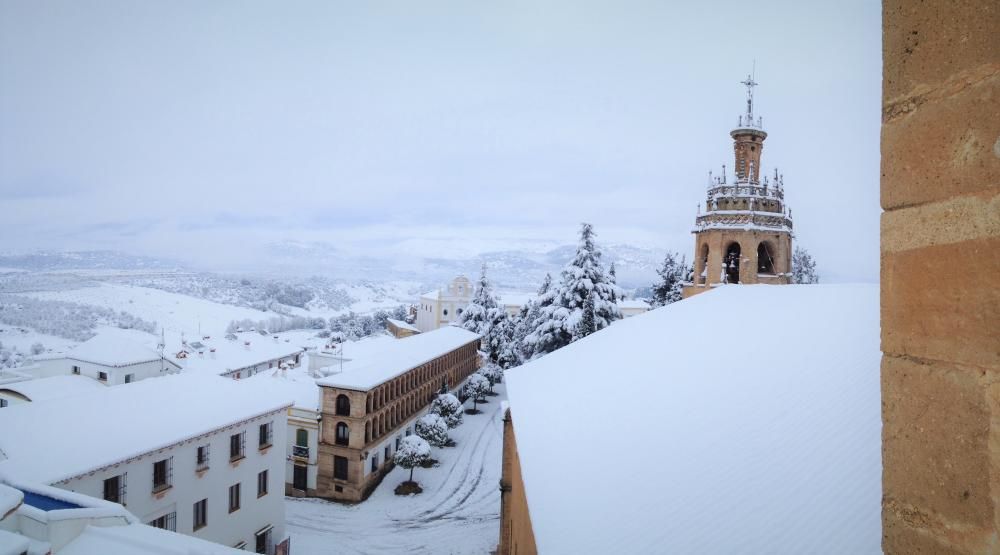 Primeras nieves de 2017 en la provincia de Málaga