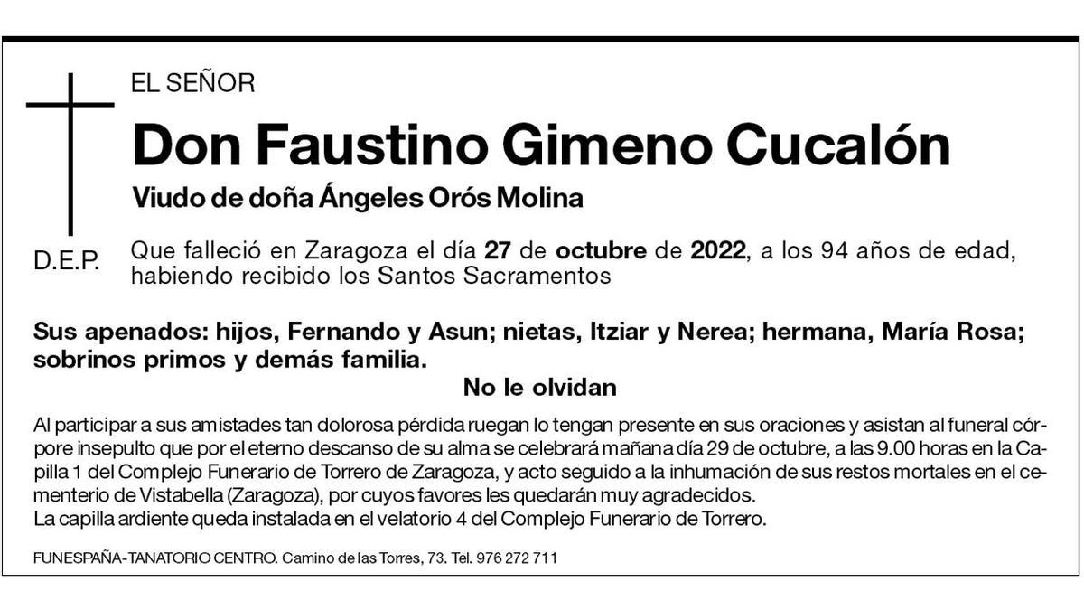 Faustino Gimeno Cucalón