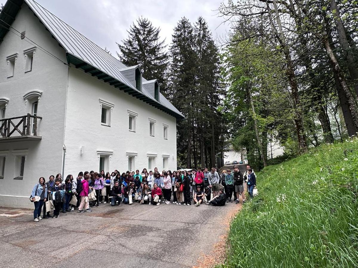 Foto de grupo en Canfranc.