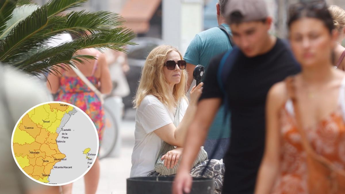 Ola de calor extrema en la Comunitat Valenciana: el jueves se alcanzarán los 46 ºC de sensación térmica.