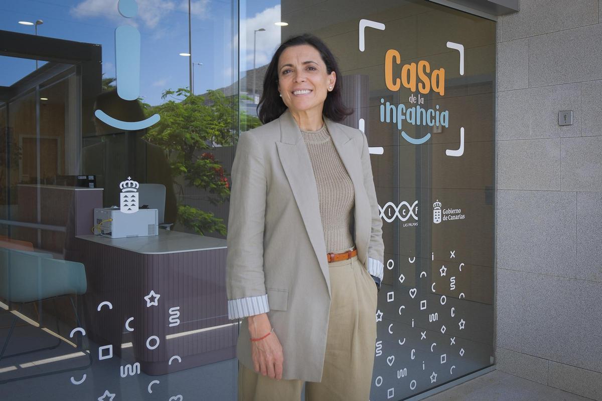 La nueva directora del Instituto de Medicina Legal de Las Palmas, Eva Bajo, en la Casa de la Infancia.