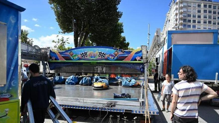 Los feriantes, optimistas en Pontevedra: «Nos encanta venir a las Peregrinas, siempre»