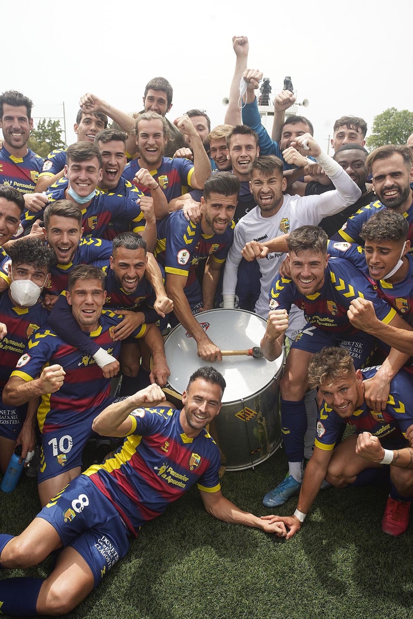 El Llagostera és de Primera RFEF (3-3)