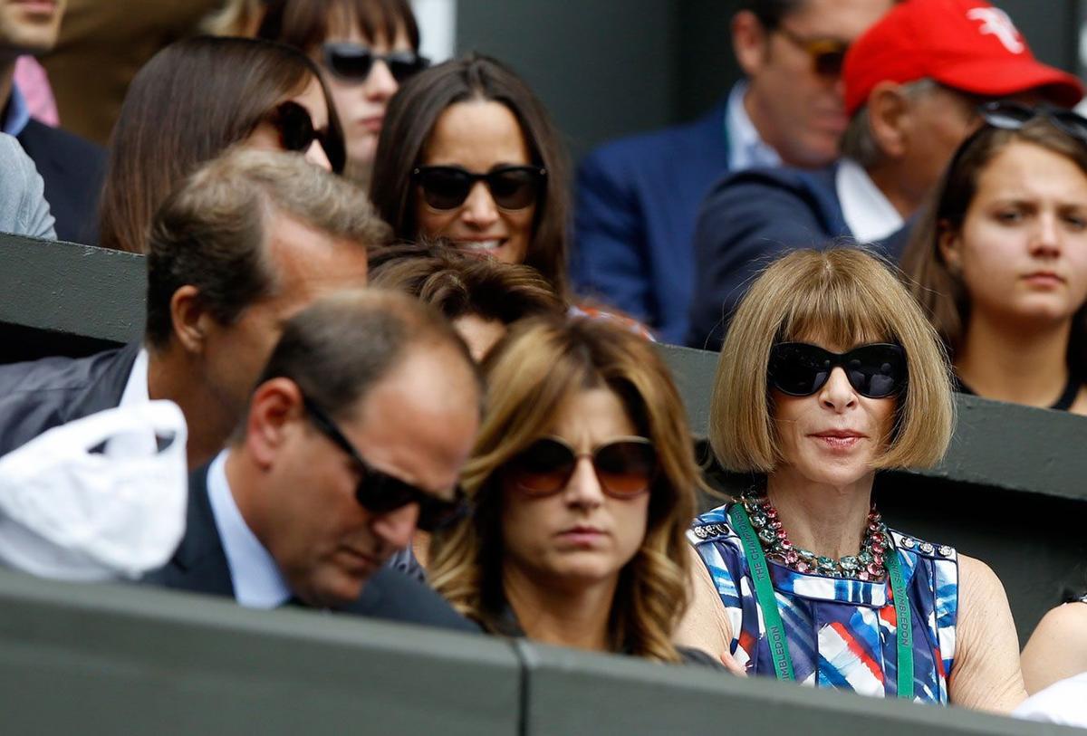 Pippa Middleton junto a Anna Wintour en Wimbledon