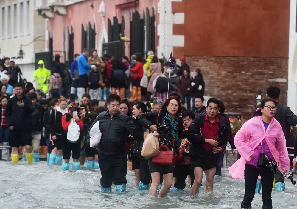 Venecia inundada por el ''acqua alta''