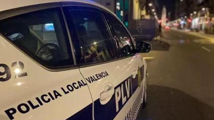 Un coche de la Policía Local de Valencia.