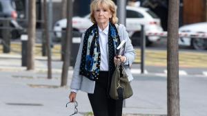 Esperanza Aguirre a su llegada hoy a la Audiencia Nacional para testificar por el caso Campus de la Justicia