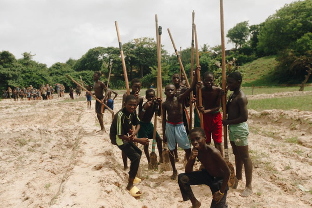 Niños de una de las aldeas de Senegal captados por el joven alicantino