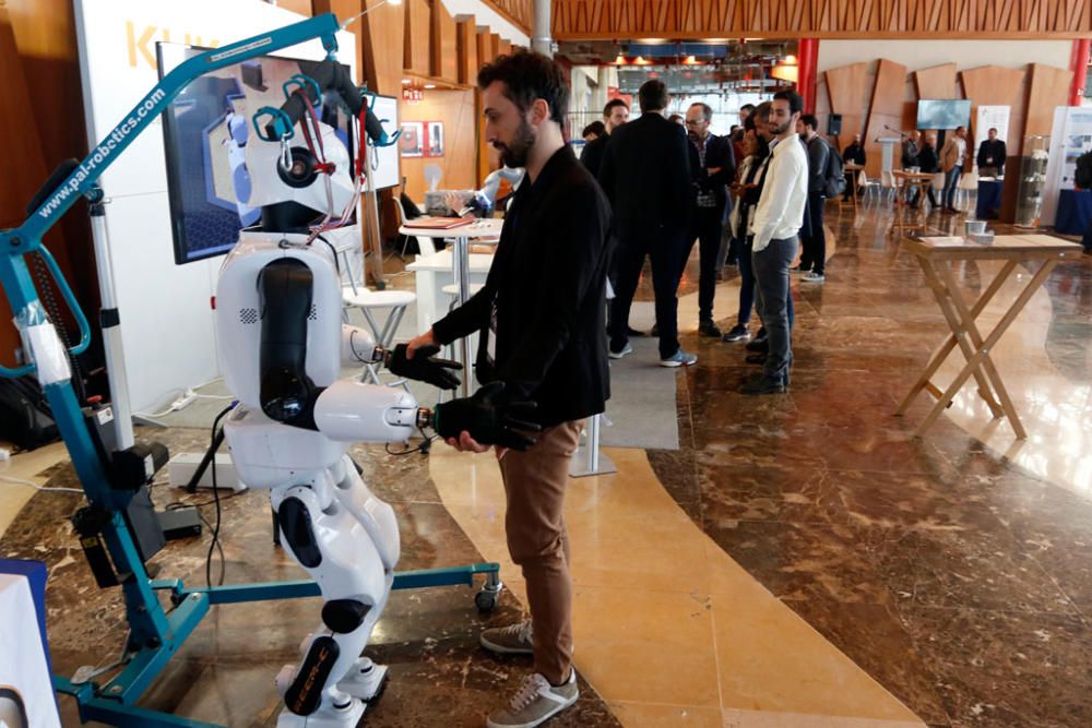 En torno a 800 participantes intervienen en el Foro Europeo de Robótica de Málaga (ERF), que se celebra del 3 al 5 de marzo en el Palacio de Ferias y Congresos (Fycma) de Málaga