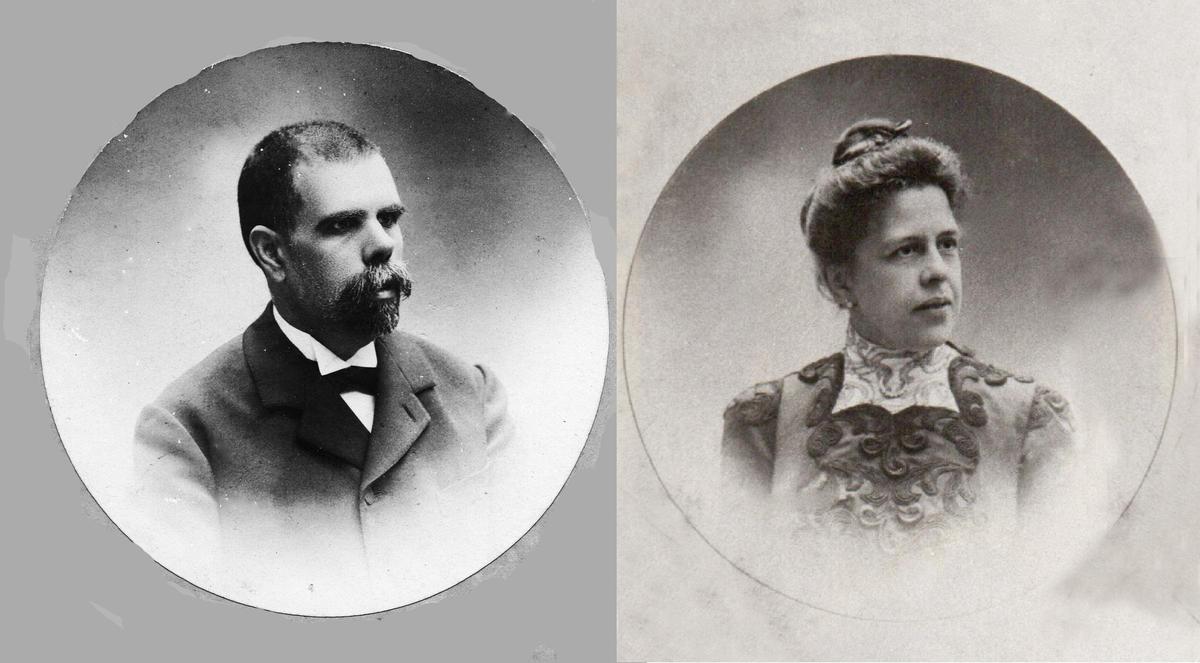 Retratos del doctor Álvaro Esquerdo y su mujer Rosa Grau.